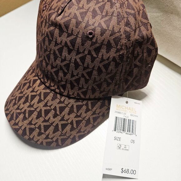 Michael Kors Brown Monogram Baseball Cap main image 5